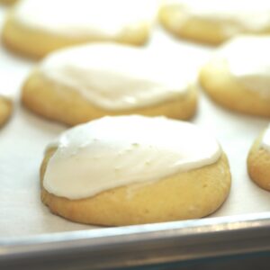 Iced Lemon Ricotta Cookie